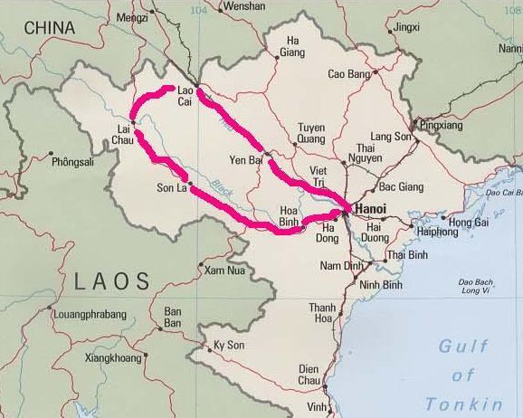Vietnam, route-map-vietnam